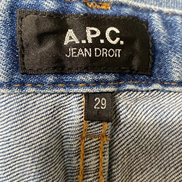A.P.C. Droit High Rise Medium Wash Skinny Jeans Size 29 - Picture 9 of 9